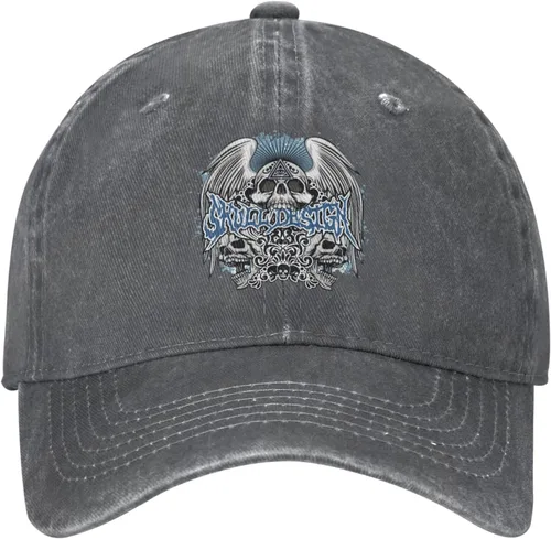 Miniatura 2 de Cowboy Hat Trendy Hats for Man and Women Djustable Four Season Outdoor Baseball Cap of Hell Skull with Angel Deep Heather