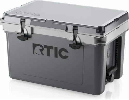 Miniatura 12 de RTIC Enfriador duro ultraligero de 32 cuartos de galón, baúl de hielo portátil aislado de 13 libras, capacidad de 48 latas, retención de hielo de 5
