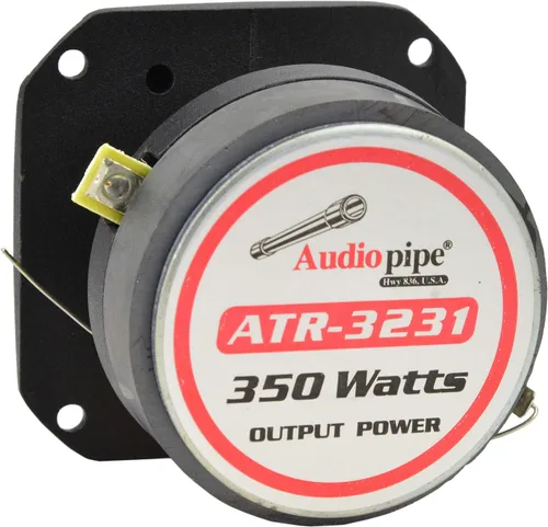 Miniatura 3 de Audiopipe ATR-3231-1400 Watt 3" pulgadas Titanium Car Audio Tweeters (paquete de 4) - Plateado/Negro