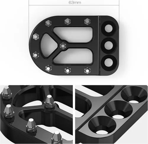 Miniatura 7 de NICECNC Extensor de palanca de pedal de freno negro compatible con 390 Adventure 2020 2021 2022 2023, 690 Enduro R 2008-2023, compatible con GasGas