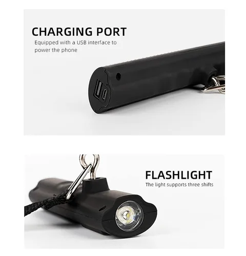 Miniatura 7 de Electrons Báscula digital recargable para equipaje, cargador portátil de 2600 mAh y linterna LED