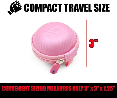 Miniatura 2 de Casematix Funda de transporte rosa compatible con Tamagotchi On Virtual Interactive Pet Game, incluye solo funda compacta