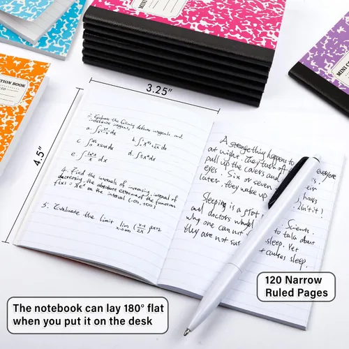 Miniatura 2 de feela Paquete de 70 mini cuadernos de composición a granel, lindo bloc de notas de composición de bolsillo, cuadernos pequeños para estudiantes