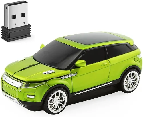 Miniatura 12 de Ratón inalámbrico lindo ratón de coche, portátil compacto novedoso, divertido ratón USB para laptop, computadora, tableta, MacBook, niños, niñas