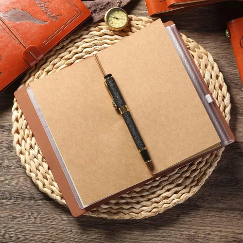 Miniatura 7 de Diario de cuero Live Laugh Love – Diario de tapa feliz, diario de viaje rellenable, encuadernado en cuero, cuaderno inspirador, cuaderno de bocetos