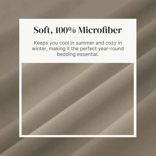 Miniatura 5 de Modern Threads Sábanas Sólidas de Microfibra Suave - Sábanas de Cama de Microfibra Lujosas - Incluye Sábana Plana, Sábana Ajustable con Bolsillos 06