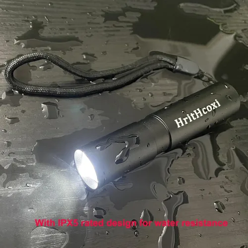Miniatura 5 de Mini linternas LED recargables, 6 piezas de luz de flash de alto brillo con batería de litio, 3 modos XPE 1200 lúmenes, linterna impermeable