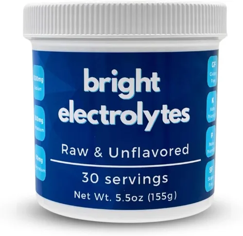 Polvo de electrolitos de hidratación brillante, crudo y natural, sin sabores añadidos, cero azúcar, sal marina, sal rosa del Himalaya, magnesio y