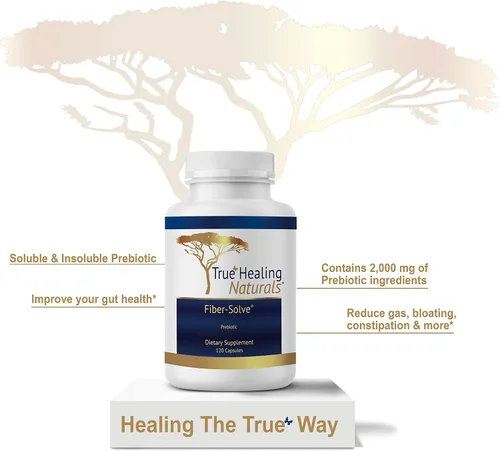 Miniatura 5 de True Healing Naturals - Fiber-Solve - Suplemento Prebiótico - 2.000 mg de Prebiótico - 120 Cápsulas