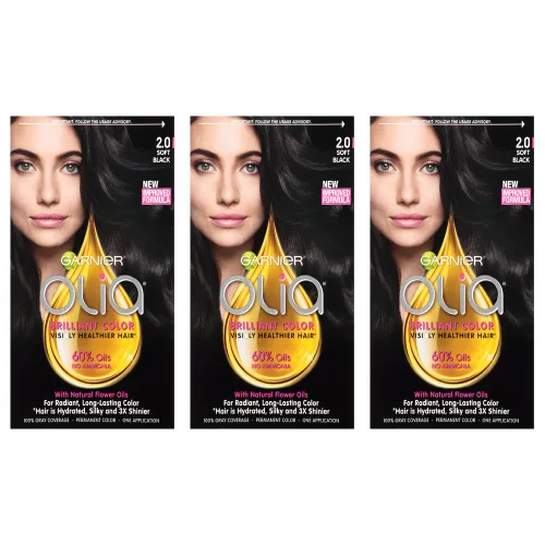 Miniatura 27 de Garnier Olia Tinte de cabello sin amoníaco [5.60] rojo granate medio, 1 unidad 5.6 Rojo granate medio