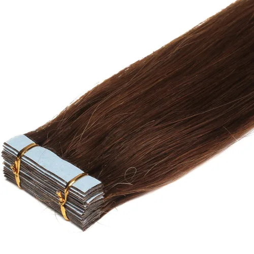 Miniatura 33 de Extensiones de cabello humano Remy con cinta adhesiva sin costuras (16 pulgadas, 10 unidades, rubio ceniza)