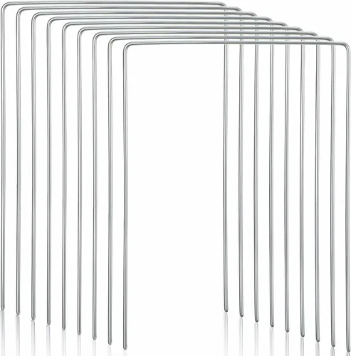 Deekin Juego de 9 cubos de croquet de repuesto para aros de metal de croquet con revestimiento galvanizado y plástico para patio trasero familiar