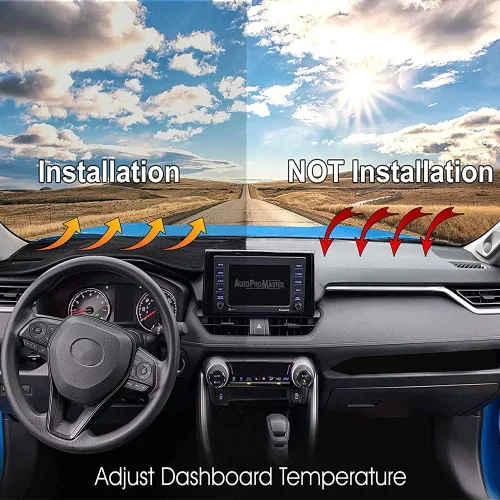 Miniatura 4 de Tapete para tablero de salpicadero de automóvil, compatible con Chevrolet Malibu 8th 2013 2014 2015, conducción a la izquierda..