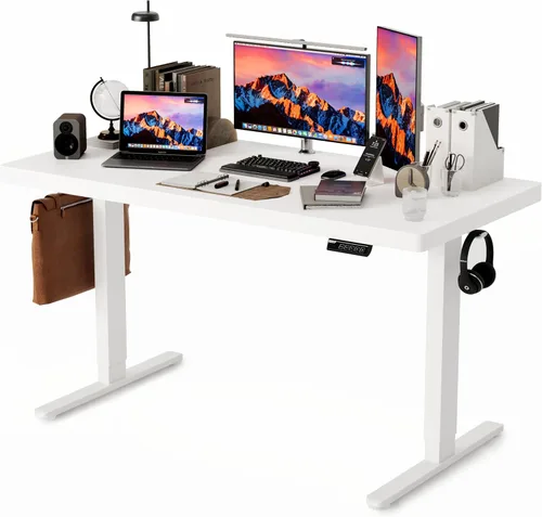 Miniatura 12 de Monomi Escritorio Eléctrico de Altura Ajustable de Pie, 48x24 Pulgadas, Escritorio Ergonómico para Oficina en Casa Sentado/De Pie