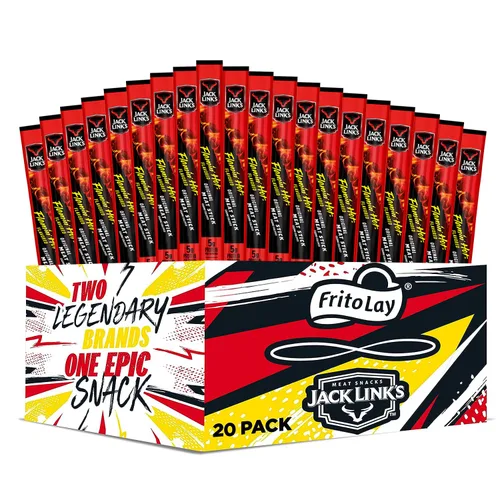 Frito Lay Jack Link's Palito de Carne Flamin' Hot (paquete de 20)