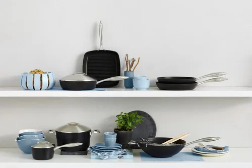 Miniatura 4 de Scanpan Cacerola antiadherente profesional de 1 1/4 cuartos de galón con tapa, compatible con todas las estufas, lista para inducción, apta