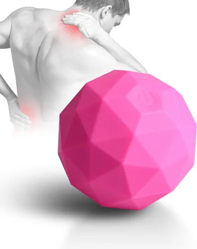 Miniatura 10 de Bola de Masaje Vibradora Eléctrica, Rodillo de Masaje de 2 Velocidades para Fitness, Yoga, Pilates y Terapia Física para Combatir los Músculos