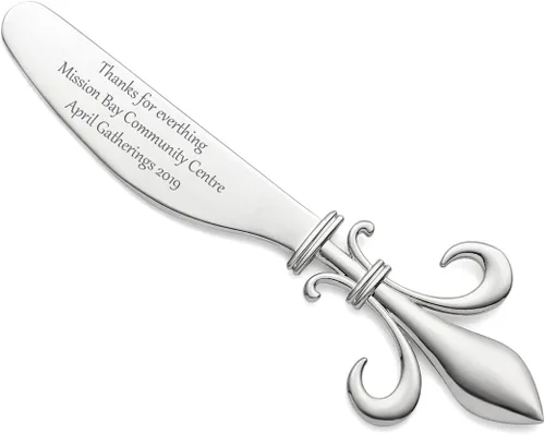 10 regalos grabados personalizados para esparcidores de queso Fleur-De-Lis, personalizados gratis por KateMelon