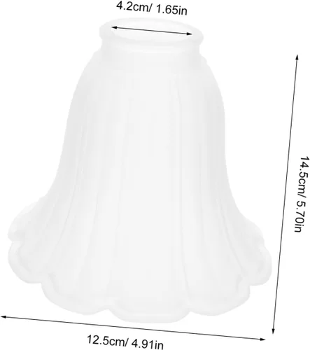 Miniatura 2 de VILLCASE Pantalla de techo para pantalla de mesa, pantalla de repuesto para lámpara decorativa en forma de flor