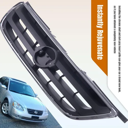 Miniatura 7 de CarPartsDepot Parrilla Rejilla Compatible con Nissan Altima (2002-2004 Altima de 4 Puertas)