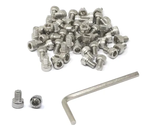 Miniatura 34 de iexcell 25 piezas M4 x 60/65/70/75/3.150 in paso de rosca 0.028 in acero inoxidable 304 cabeza hexagonal Tornillos Tornillos surtido Kit