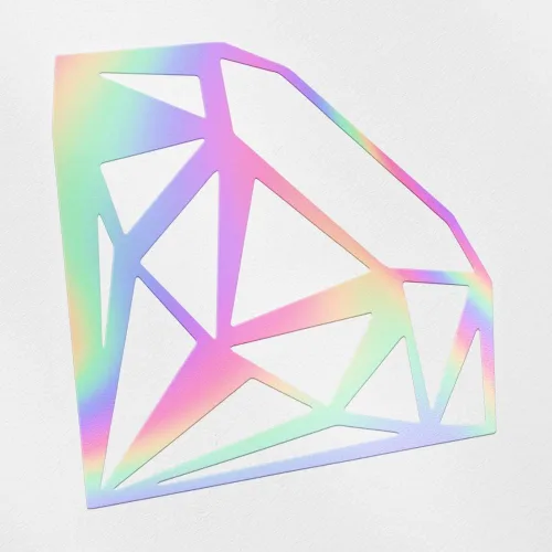 Miniatura 10 de Calcomanías transparentes de diamante cómic (oro metálico) Calcomanías de vinilo impermeables de alta calidad para teléfono portátil, accesorio
