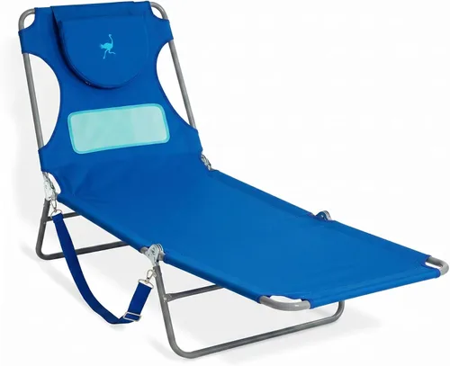 Miniatura 14 de Ostrich The Ladies - Tumbona cómoda con soporte para el pecho, plegable y portátil reclinable para exteriores, patio, playa, césped, camping, Verde