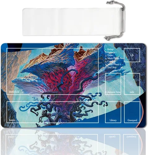 Miniatura 27 de Juego de mesa MTG Playmat Games Tamaño 60X35 cm CCG Compatible para TCG RPG CCG Play Mats (Ajani Steadfast-Zone)