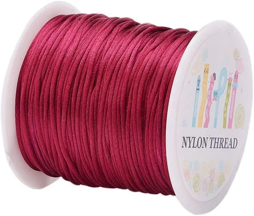 Miniatura 21 de Elecrelive - Cuerda de nailon de 200 yardas para pulseras, 200 yardas, cuerda de nailon para pulseras, 20 colores para collar, pulsera, joyería