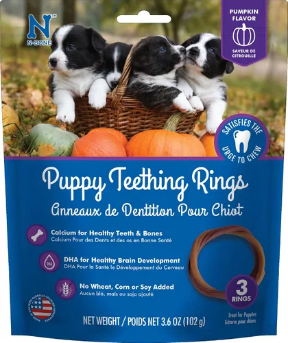 Miniatura 14 de N-Bone Anillos de dentición para cachorros, sabor a pollo sin granos, 6