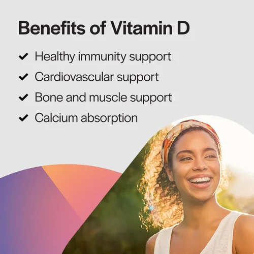 Miniatura 5 de PureFormulas Vitamina D3 1,000 UI 25 mcg - Suplemento de vitamina D premium para la formación saludable de huesos, dientes, salud cardiovascular