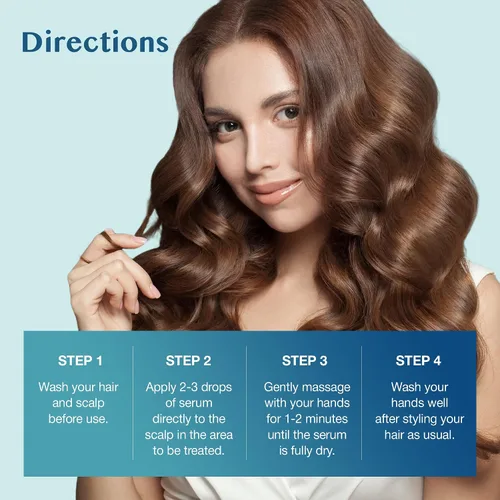 Miniatura 6 de Minoxidil al 5% para Crecimiento del Cabello para Hombres y Mujeres: Suero de Tratamiento de Regeneración de Barba Extra Fuerte con Minoxidil