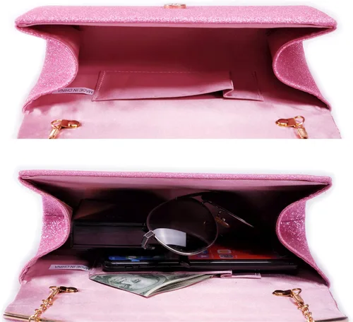 Miniatura 19 de Bolso de noche para mujer, bolso de fiesta brillante para mujer, bolso de fiesta de boda