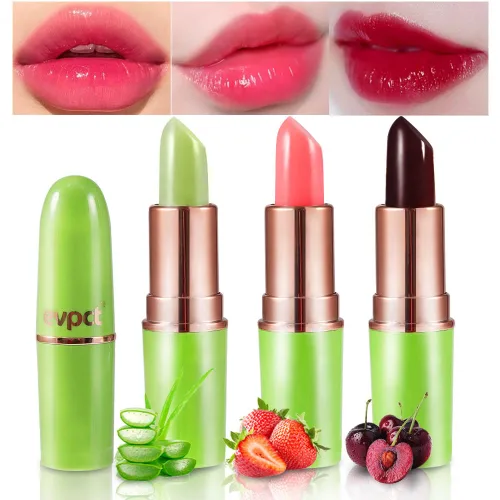 Miniatura 16 de evpct 2 piezas de bálsamos labiales tintados de uva, cambio de color de labios, bálsamo de labios, tono rosa claro, maquillaje de labios, 2 piezas