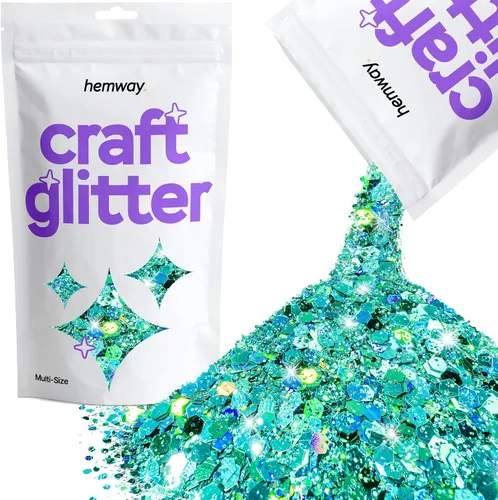 Miniatura 14 de Hemway Craft Glitter - Rojo Copos de lentejuelas metálicas de varios tamaños para manualidades de resina y epoxi Suministros para vasos