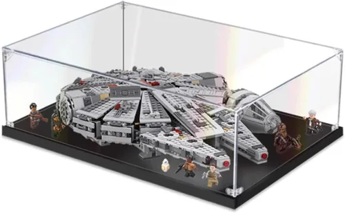 Vitrina acrílica para Lego Star Wars Millennium Falcon 75105, caja de exhibición a prueba de polvo compatible con Lego, modelo de regalo (0.118 in)