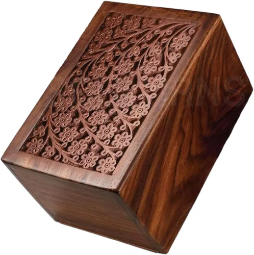 Miniatura 10 de SOULURNS Urnas de cremación para cenizas humanas, adultos, niños y mascotas, urnas de madera con caja y ataúd, capacidad para 250 pulgadas cúbicas