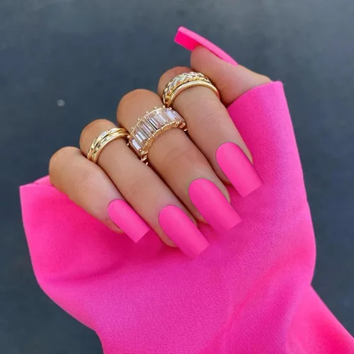 Miniatura 29 de KQueenest Uñas postizas largas a presión con diseño de ojo de gato, cuadradas, medianas, color rojo oscuro con purpurina, ataúd, uñas acrílicas a