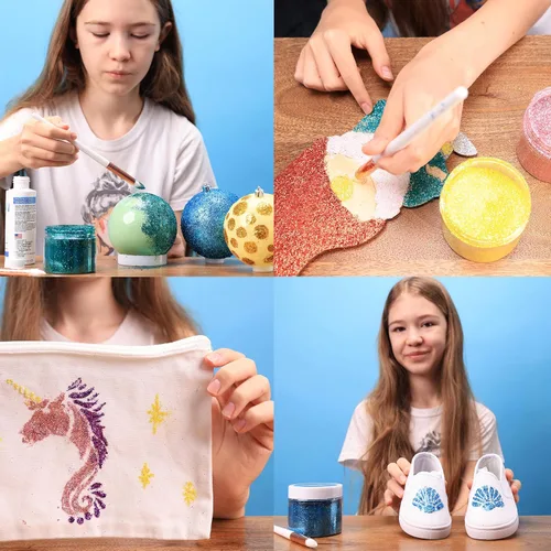 Miniatura 3 de Purpurina fina violeta en frasco, purpurina de 4 onzas para manualidades, purpurina para slime, purpurina facial, purpurina para velas, purpurina
