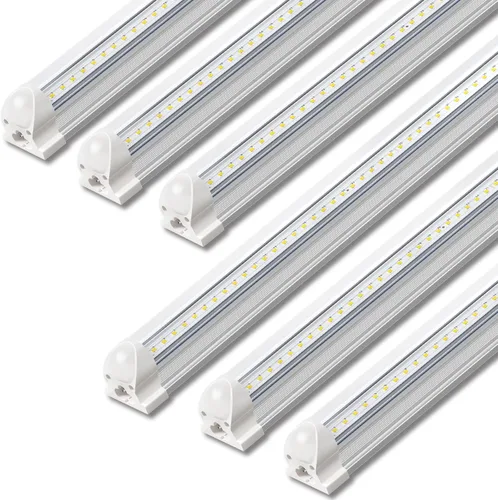 SHINESTAR Luces LED de tienda de 4 pies, 40 W, 5000 lúmenes, 5000 K, luz LED para tienda, súper brillante, 75% de ahorro de energía, tubo de luz T8,