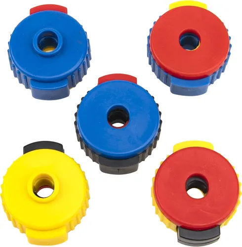 Miniatura 4 de 5 piezas Yootones Drum Quick Release Nut Remove Platillos Tapón de rosca para soportes de base empotrada, kit de tambor limpiaparabrisas de tambor
