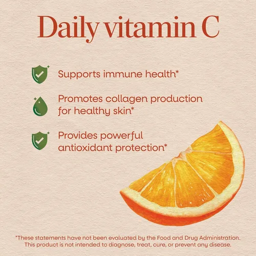 Miniatura 3 de Nature's Way - Gomitas de vitamina C para apoyo inmunológico*, sabor a naranja, 250 mg, 120 gomitas
