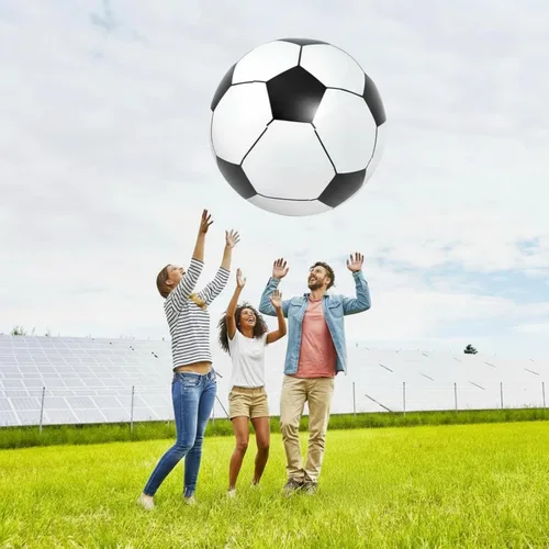 Miniatura 3 de Lewtemi Pelotas deportivas inflables gigantes grandes, pelota de playa, béisbol, fútbol, arco iris, baloncesto, fútbol para deportes, fiestas