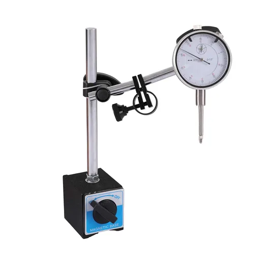 Miniatura 7 de Qnkaa Indicador de esfera con soporte de base magnética de ajuste fino y brazo largo 0-1" Indicador de esfera magnético 0.001" Indicador de esfera