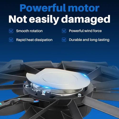Miniatura 3 de AUTOKAY Ventilador de refrigeración del radiador, reemplazo del refrigerador del condensador del radiador del motor para Chevrolet Cruze 2017-2019