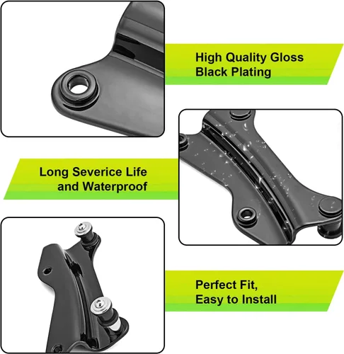 Miniatura 4 de Mofun Kit de Hardware de Acoplamiento de 4 Puntos de Liberación Rápida Tour Pack Kit de Acoplamiento de Respaldo Compatible con Harley Touring Road