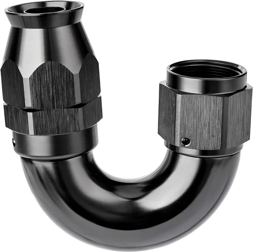 Miniatura 10 de EVIL ENERGY - Adaptador de manguera de una pieza PTFE 4AN de 30 grados, aluminio, color negro
