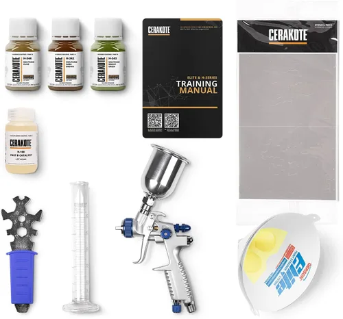 CERAKOTE Kit de revestimiento de camuflaje de 3 colores de la serie H (H-342, H-343, H-344 4 onzas cada uno) - Selección para aplicaciones de