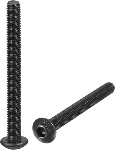 Miniatura 13 de uxcell Tornillos de cabeza de botón hexagonal M3x6mm Tornillos de acero de aleación 100pcs