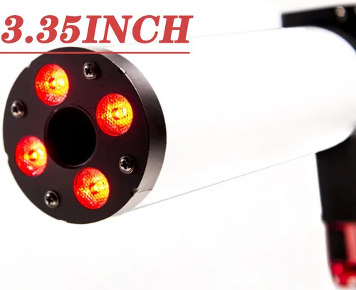 Miniatura 7 de Máquina de humo de mano de CO2 máquina de niebla con luces RGB, máquina de chorro de cañón, equipo de efecto de escenario, tubo de 3.35 pulgadas